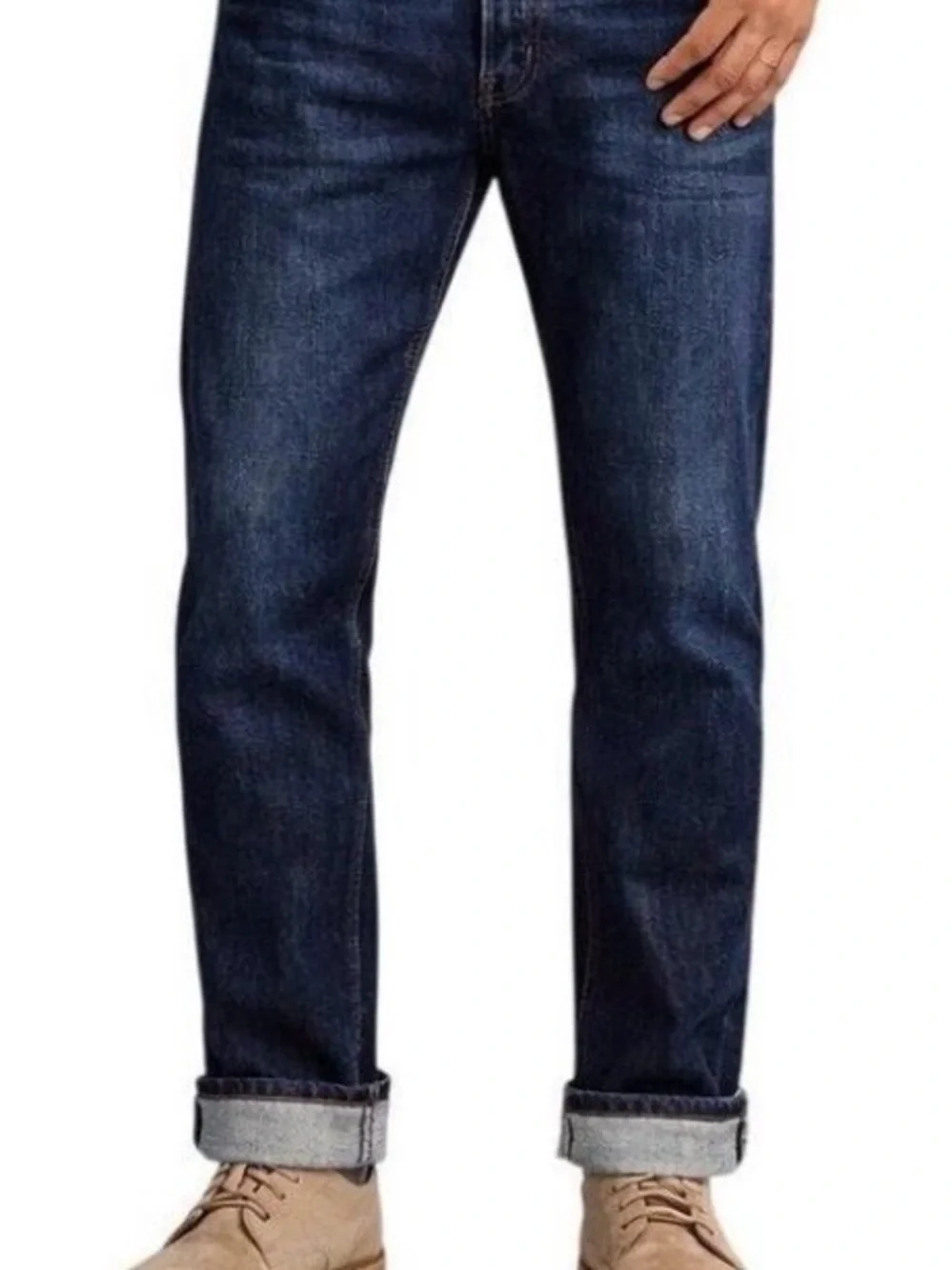 Men's Dark Blue Denim Jeans